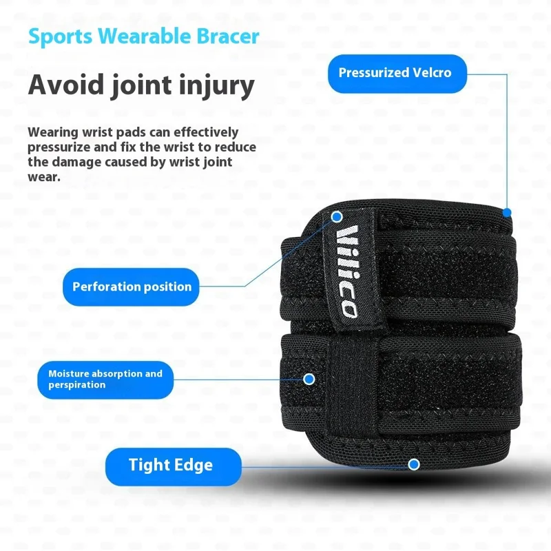 VILICO AB085 1Pc Sports Wrist Wrap Band Anti-Sprain Badminton Fitness Wrist Guard