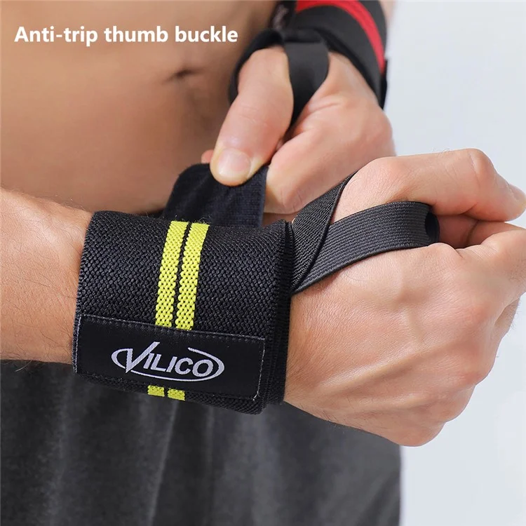 VILICO AB136 1Pc Sports Wrist Protection Wrap Band Fitness Weightlifting Wrist Guard - Blau