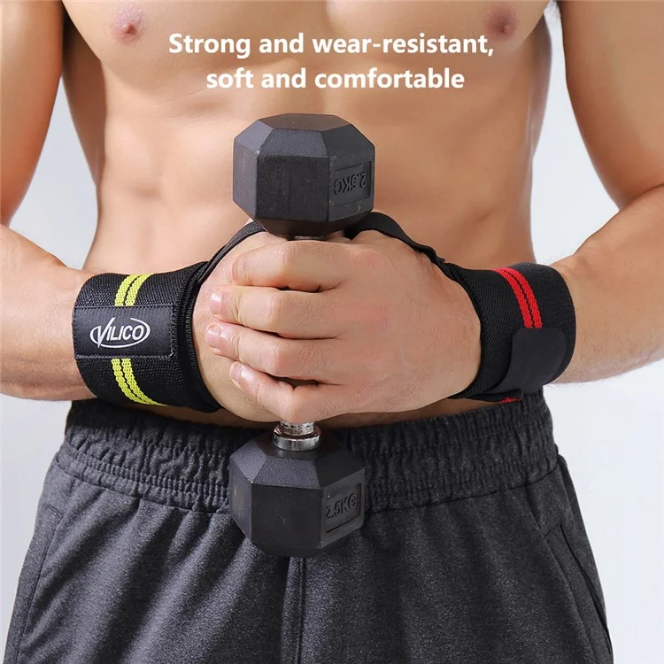 VILICO AB136 1Pc Sports Wrist Protection Wrap Band Fitness Weightlifting Wrist Guard - Blau