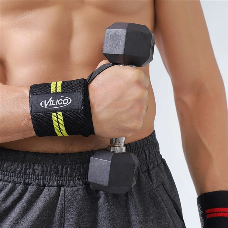 VILICO AB136 1Pc Sports Wrist Protection Wrap Band Fitness Weightlifting Wrist Guard - Blau