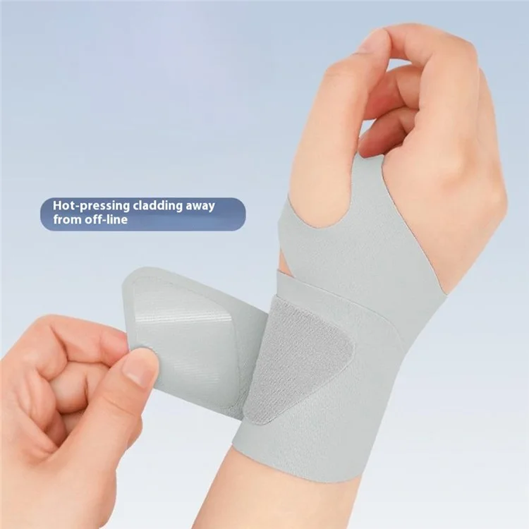 AOLIKES 7935 1Pc Wrist Guard Sprained Wrist Fixing Strap Sports Fitness Thin Summer Wrist Band - Noir M