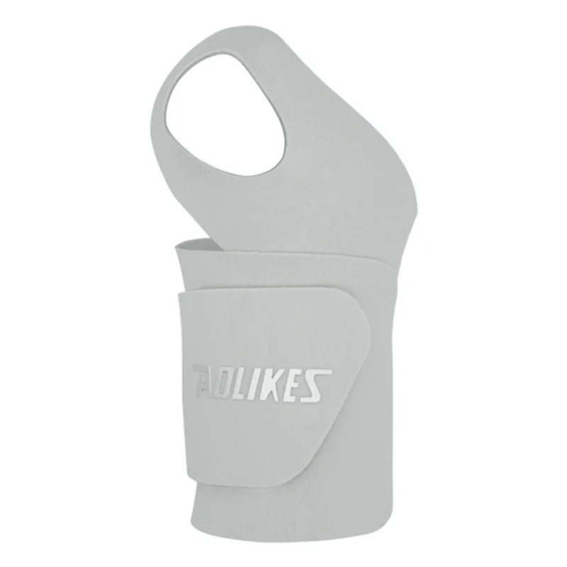 AOLIKES 7935 1Pc Wrist Guard Sprained Wrist Fixing Strap Sports Fitness Thin Summer Wrist Band - Grey M