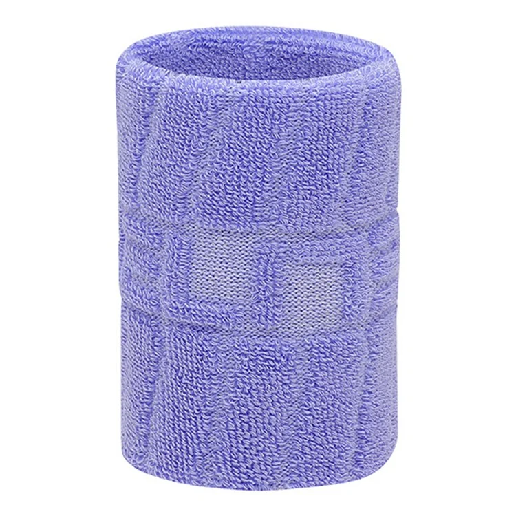 1Pc Breathable Sports Wristband for Outdoor Running Fitness Sweat Band Wrist Guard - HW501 Light Purple