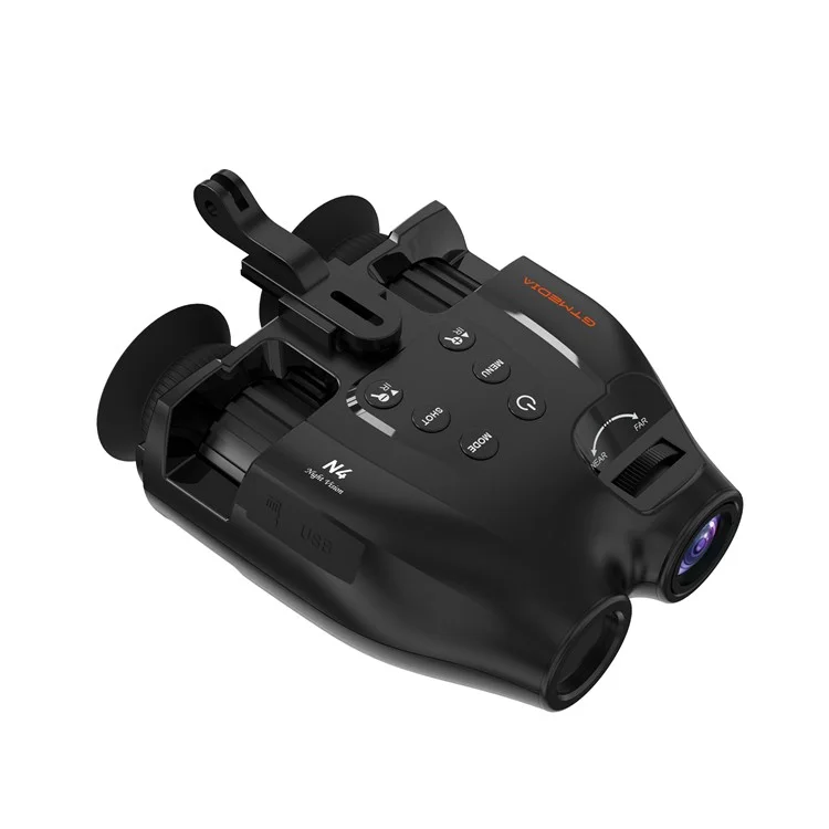 Jumelles de vision nocturne GTMEDIA N4 1080P HD avec 7 niveaux de luminosité, zoom numérique 5x et télescope pour l'extérieur