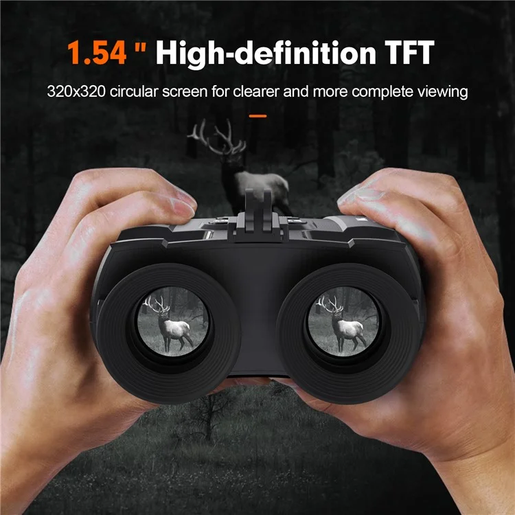 Jumelles de vision nocturne GTMEDIA N4 1080P HD avec 7 niveaux de luminosité, zoom numérique 5x et télescope pour l'extérieur