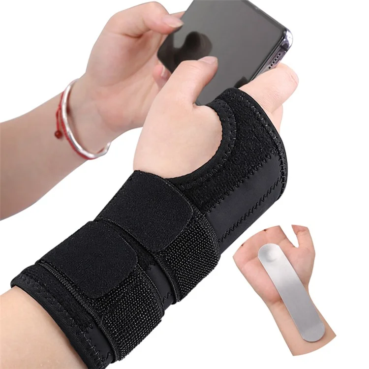 015 Verstellbare Handgelenkstütze mit abnehmbarer Aluminiumschiene - Links