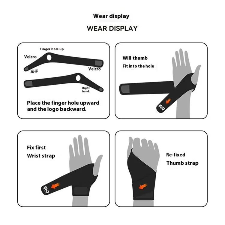 GOLOVEJOY HW15 Supporto per polso da snooker, biliardo e biliardo, manica per guaina tendinea, guanto da allenamento - Nero / Mano sinistra