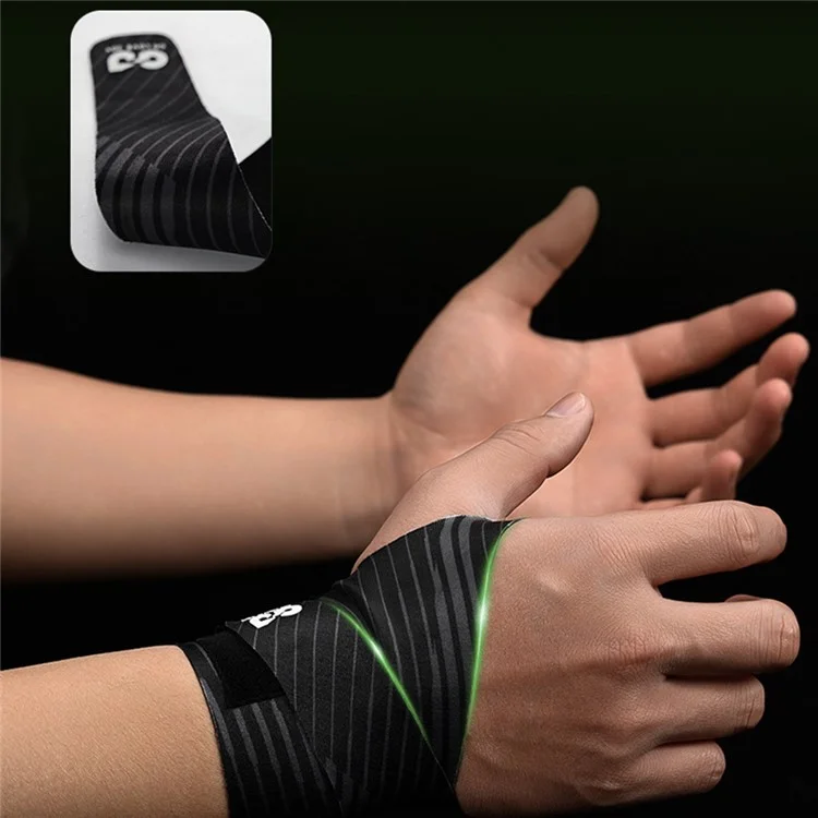 GOLOVEJOY HW15 Supporto per polso da snooker, biliardo e biliardo, manica per guaina tendinea, guanto da allenamento - Nero / Mano sinistra