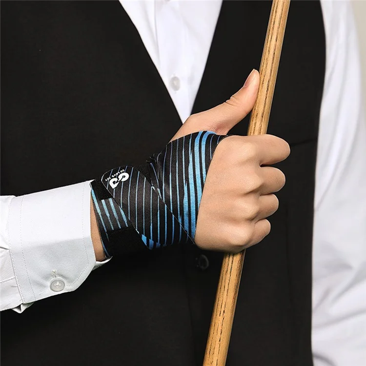 GOLOVEJOY HW15 Supporto per polso da snooker, biliardo e biliardo, manica per guaina tendinea, guanto da allenamento - Nero / Mano sinistra