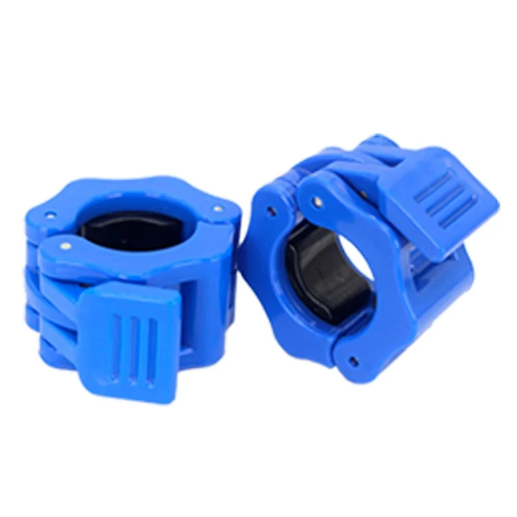 2 Stück Schnellverschluss Hantelklemmen Spin Lock Hantelverschlüsse für Gewichtheben und Krafttraining, Durchmesser 2,8 cm - Blau