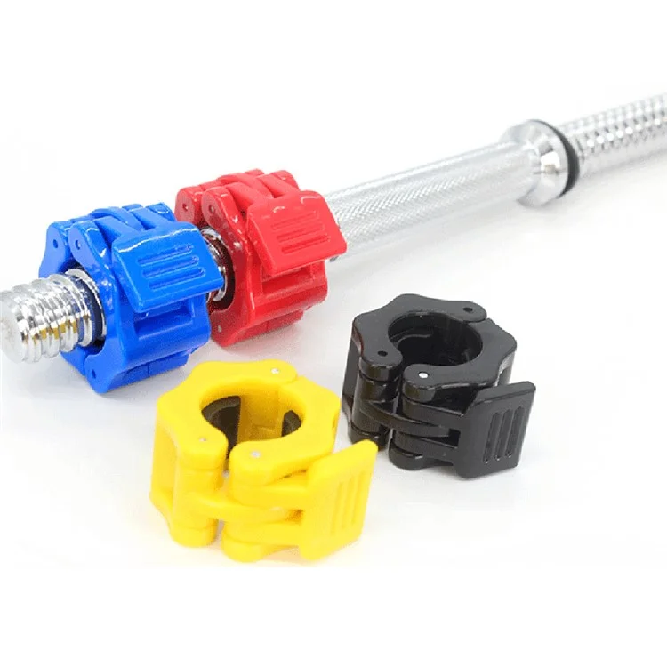 2 Stück Schnellverschluss Hantelklemmen Spin Lock Hantelverschlüsse für Gewichtheben und Krafttraining, Durchmesser 2,8 cm - Blau