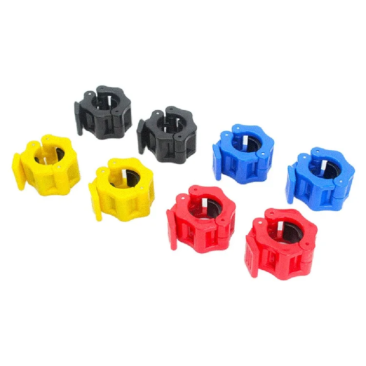 2 Stück Schnellverschluss Hantelklemmen Spin Lock Hantelverschlüsse für Gewichtheben und Krafttraining, Durchmesser 2,8 cm - Blau
