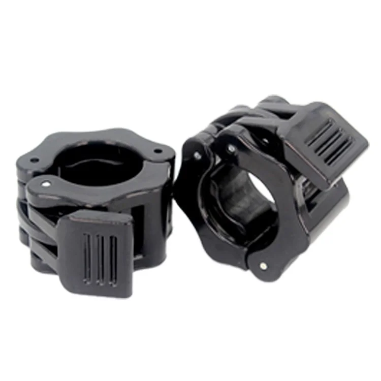 2 abrazaderas de liberación rápida para mancuernas Spin Lock Collares de mancuernas para halterofilia y entrenamiento de fuerza, diámetro 3 cm - Negro