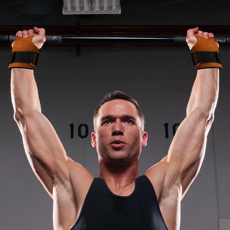 1 Pair Weightlifting Wrist Straps Non Slip Grip Support for Powerlifting Deadlifts Gym Equipment