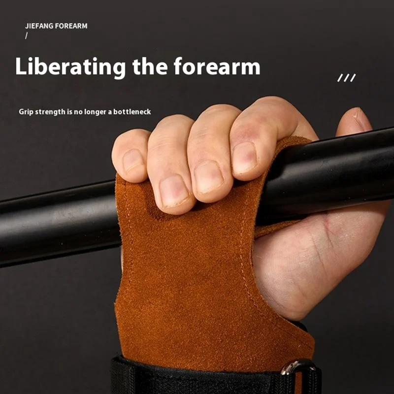 1 Pair Weightlifting Wrist Straps Non Slip Grip Support for Powerlifting Deadlifts Gym Equipment