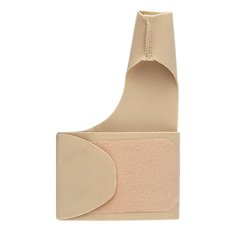 004 1Pc Slim Thumb Wrist Support Brace Lycra Fabric Adjustable Compression Wrist Guard - Skin Color / Right Hand