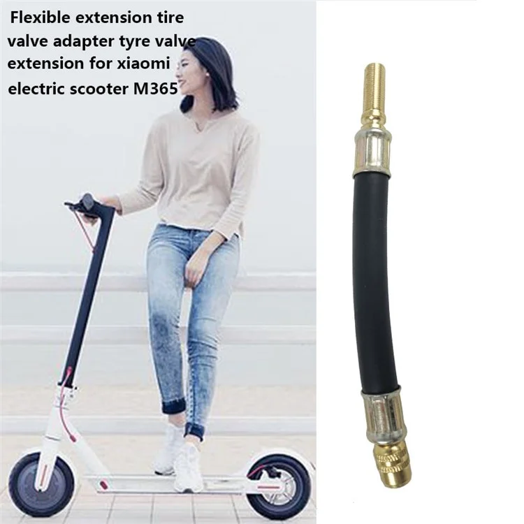 Adaptateur de Soupape de Tube D'extension en Caoutchouc Pour le Scooter Électrique Xiaomi Mijia M365