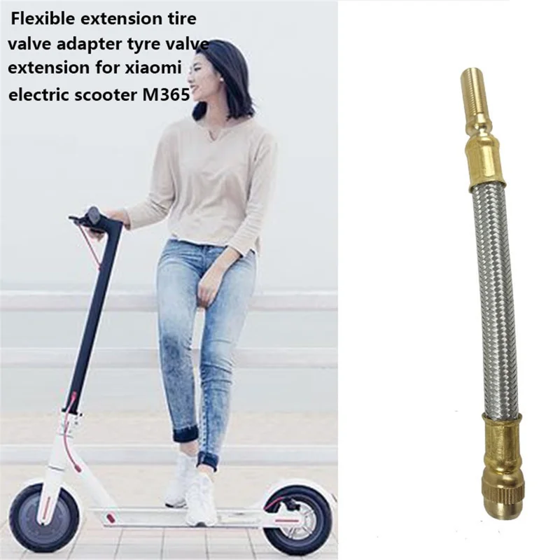 Adaptador de Tubo de Extensão Trançada Metal Para Xiaomi Mijia Electric Scooter M365