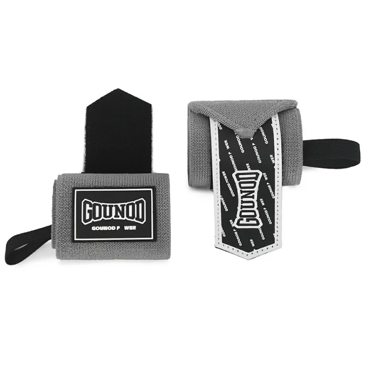 GOUNOD HS0105 1 Pair Sports Wrist Wraps Fitness Weightlifting Pull-Up Stabilizer Sprain Prevention Wrist Band - Grey