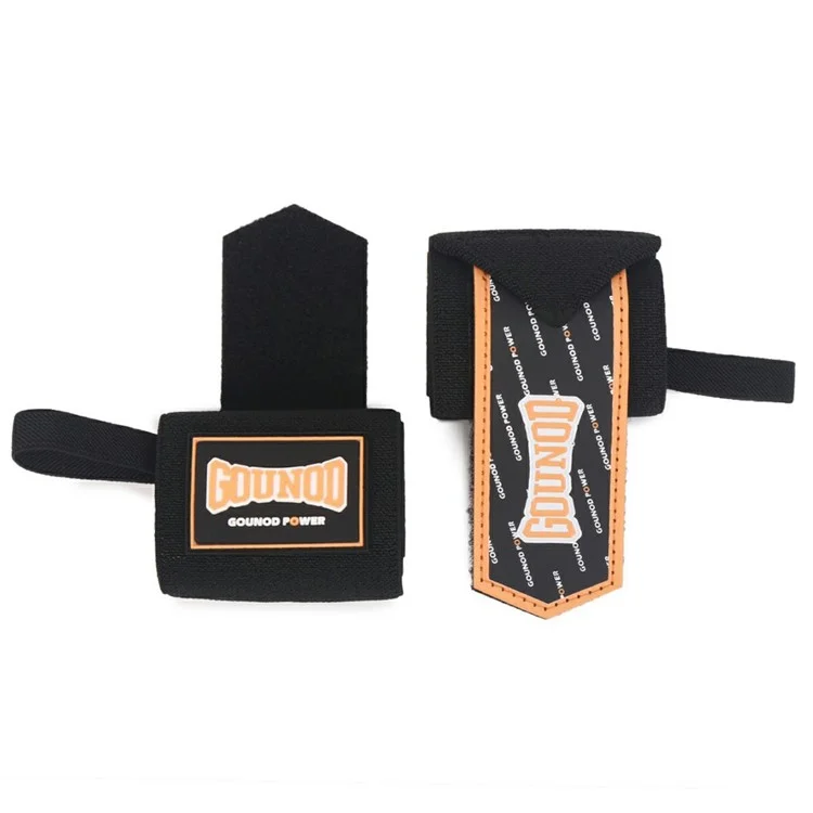 GOUNOD HS0105 1 Pair Sports Wrist Wraps Fitness Weightlifting Pull-Up Stabilizer Sprain Prevention Wrist Band - Black