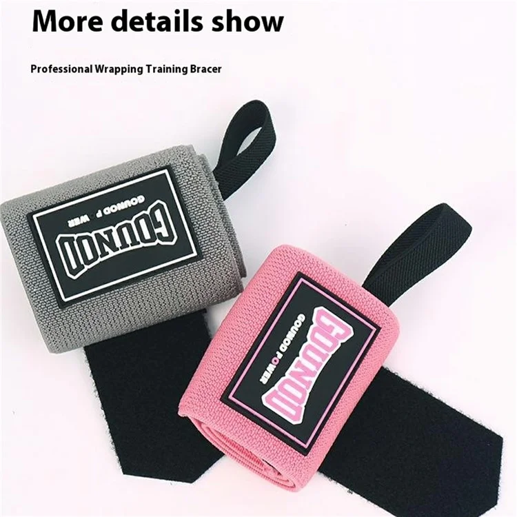 GOUNOD HS0105 1 Pair Sports Wrist Wraps Fitness Weightlifting Pull-Up Stabilizer Sprain Prevention Wrist Band - Black