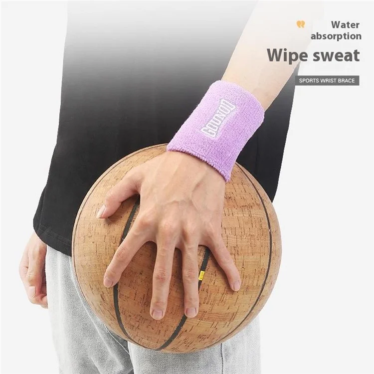 GOUNOD 1 Bandeau de Poignet de Fitness Respirant et Absorbant avec Support de Compression pour Basket-ball / Course / Yoga - Gris