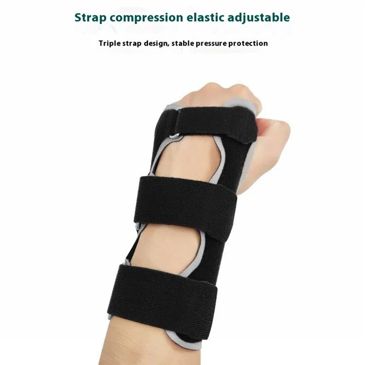 YF-JS018 1Pc Sports Wrist Support Brace Aluminum Bar Anti Sprain Wrist Guard for Basketball Volleyball Weightlifting - Black
