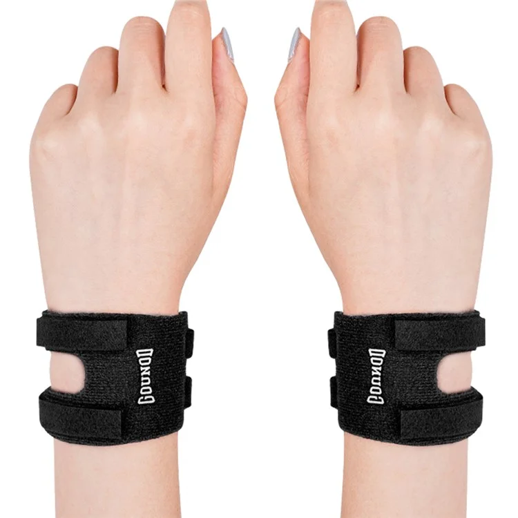 GOUNOD HW003 Support de Poignet de Sport (1 Paire) Protection TFCC, Bandage de Récupération et Compression - Noir