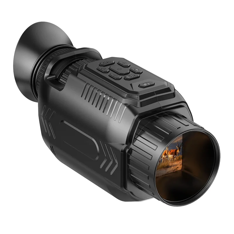Monocular de Câmera D15 WiFi com Visão Noturna 4K 64MP Zoom 28X para Observação de Vida Selvagem (Sem Cartão de Memória)