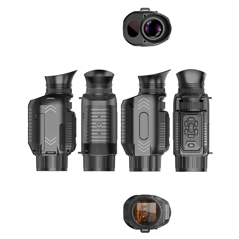 Monocular de Câmera D15 WiFi com Visão Noturna 4K 64MP Zoom 28X para Observação de Vida Selvagem (Sem Cartão de Memória)