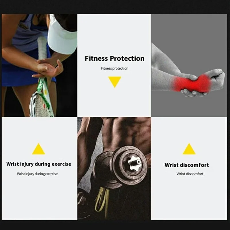 VBOSI 1008V Adult Compression Wrist Support Adjustable Protective Gear for Outdoor Sports - Black