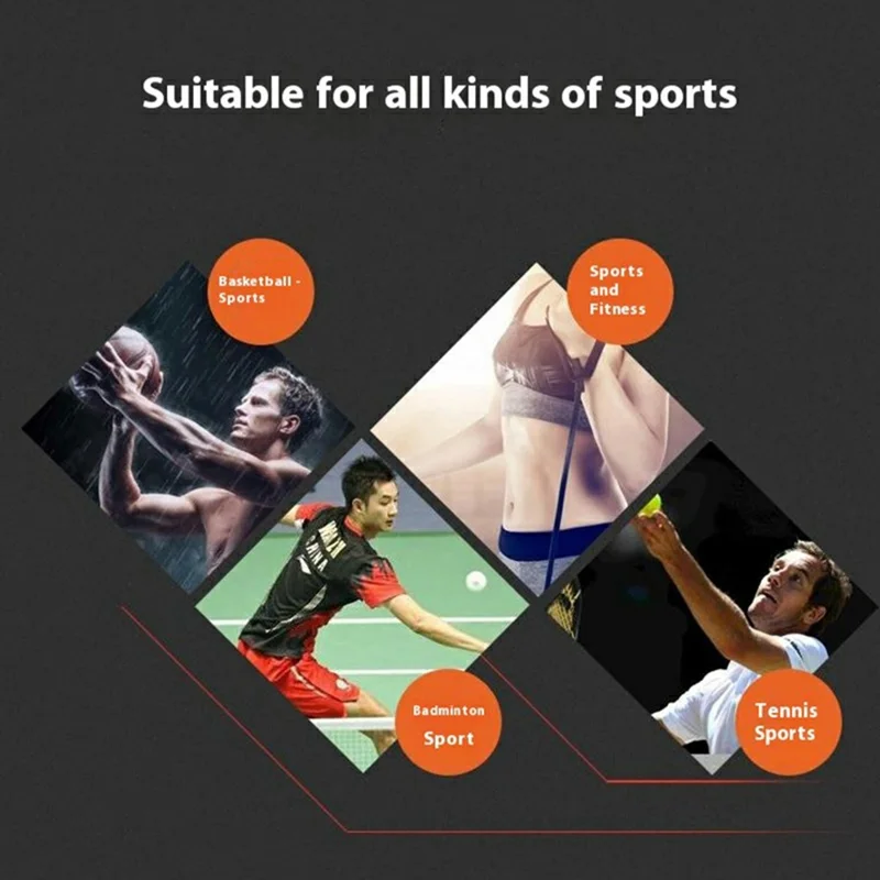 VBOSI 5017V Size L Adult Compression Wrist Support Brace Wrap Protective Gear for Basketball Tennis - Orange