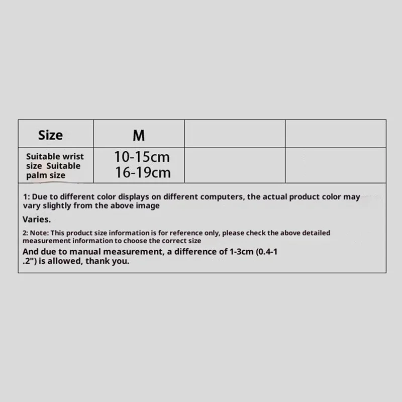 VBOSI 4127V 1Pc Size M Compression Wrap Wrist Support for Weightlifting Dumbbell Training Wrist Brace Protective Gear - Grey