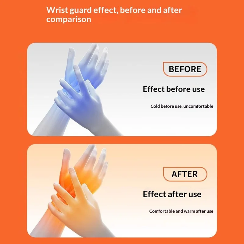 YX-A08 Hand Massager Heat Therapy Smart Portable Wrist Care Device with 6 Vibration Modes  /  5 Temperature Settings