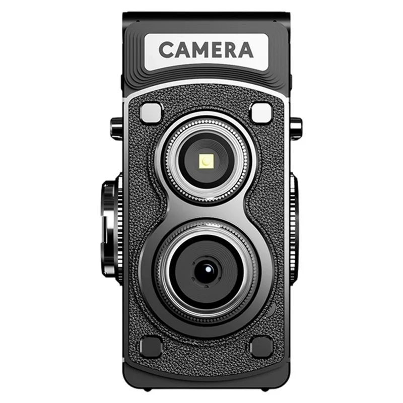 Y8000 Retro Camera Manual Joystick Simulation Vintage Portable Pocket HD Digital Camera No Memory Card - Black