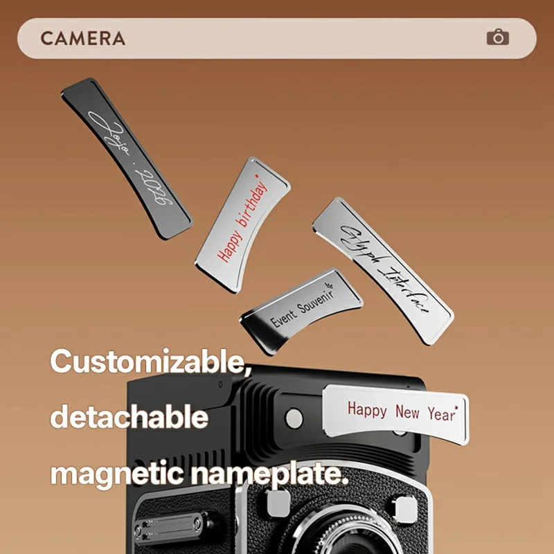 Y8000 Retro Camera Manual Joystick Simulation Vintage Portable Pocket HD Digital Camera No Memory Card - Black