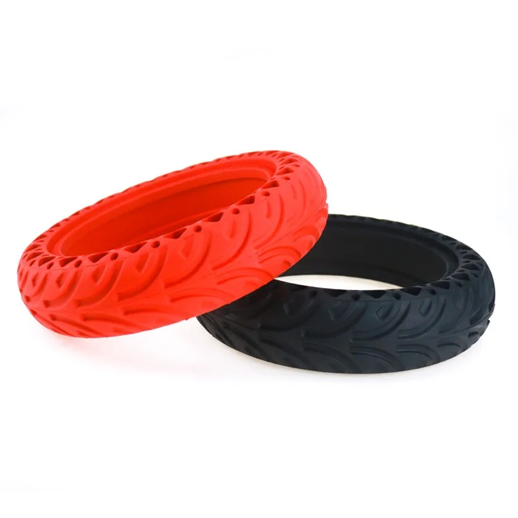 8.5-inch Electric Scooter Honeycomb Shock Absorber Damping Rubber Solid Tire for Xiaomi Mijia M365 - Red