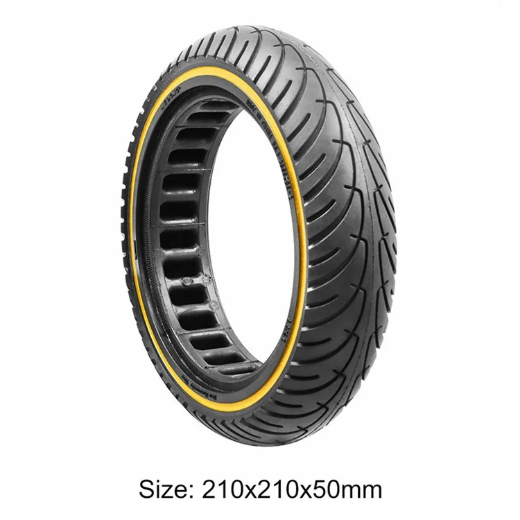 8.5-inches Solid Tyre for Xiaomi M365 / Pro / Pro 2 Electric Scooter, Honeycomb Thickened Rubber Tyre Replacement - Yellow