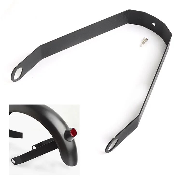 Для Ninebot Max G30 Electric Scooter Rear Fender Mudguard Aluminum Alloy Support Bracket - Black