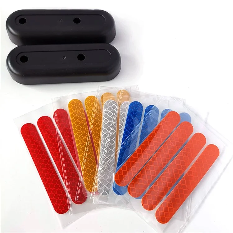 1 Pair Rear Fork Decorative Cover for Ninebot Max G30 Electric Scooter Rear Fender Mudguard Shield Cover - Yellow
