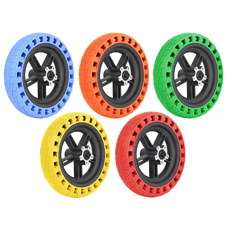 8.5inch Rubber Solid Tire for Xiaomi M365 Pro / Pro 2 / Pro 3 Electric Scooter Shock Absorber Damping Tyre with Wheel Hub - Red