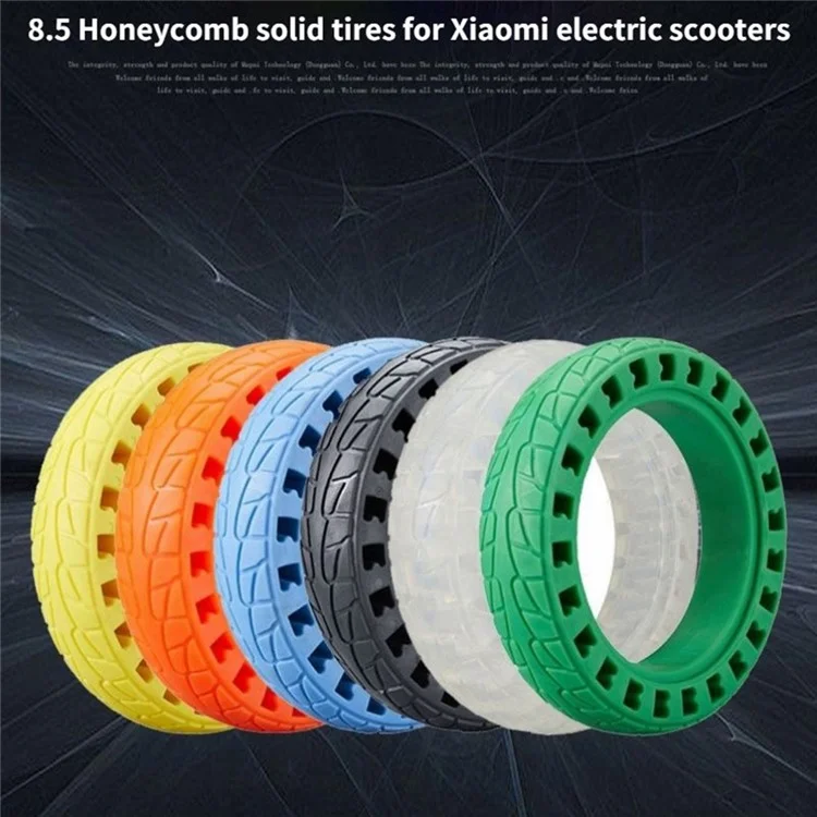 8,5 -дюймовая Резиновая Сотовая Шина Для Xiaomi M365 / Профиль / 1S / Pro 2 Electric Scooter Shock Apporber Dampling Tire - Синий