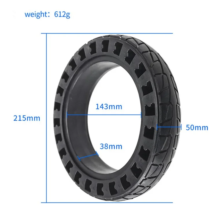 8,5 -дюймовая Резиновая Сотовая Шина Для Xiaomi M365 / Профиль / 1S / Pro 2 Electric Scooter Shock Apporber Dampling Tire - Синий