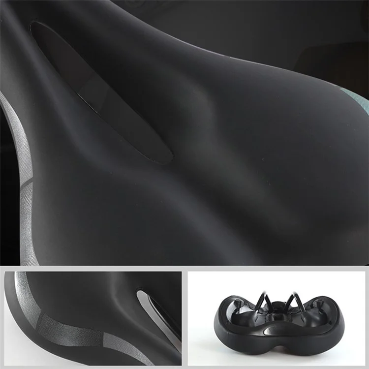 Waterproof PU Leather Bike Saddle Hollow Bicycle Cushion Shockproof Bike Seat Cover