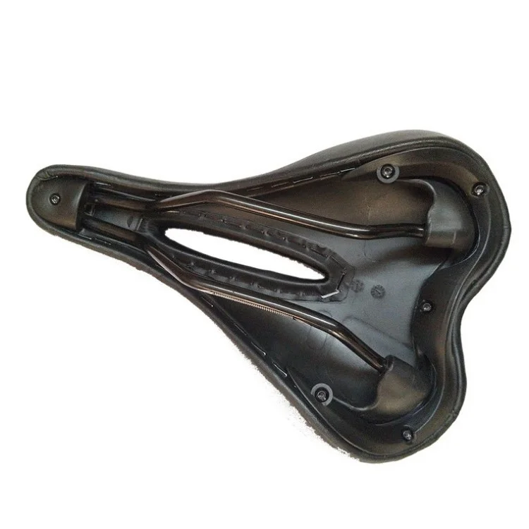 Waterproof PU Leather Bike Saddle Hollow Bicycle Cushion Shockproof Bike Seat Cover