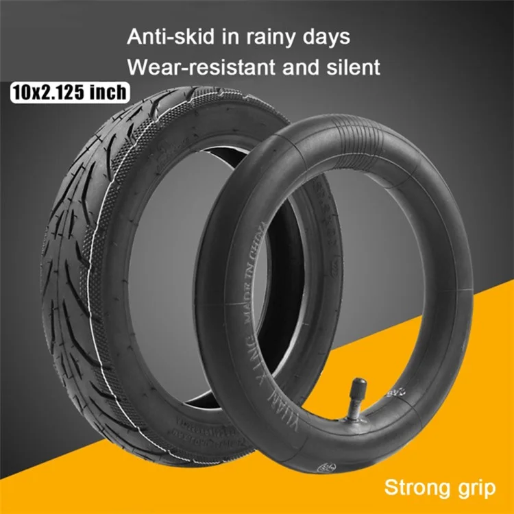 2Pcs / Set 10-inch Tire for Ninebot F20 / F25 / F30 / F40 Electric Scooter Outer Tire with Inner Tube Tire Replacement