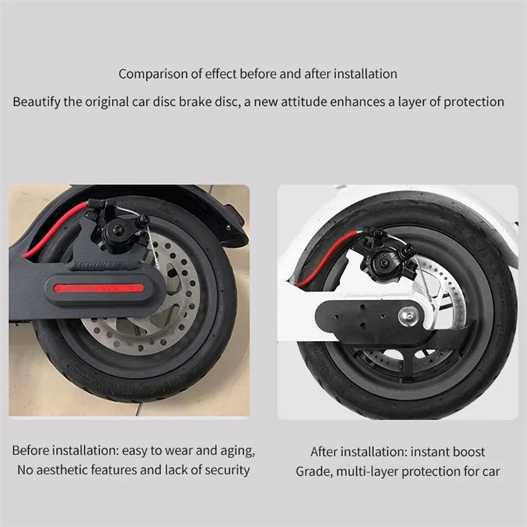 Brake Disc Cover for Xiaomi M365 / Pro / Pro 2 / 1S Electric Scooter Rear Wheel Braker Disc Protection Guard - Black