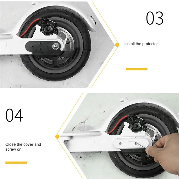 Brake Disc Cover for Xiaomi M365 / Pro / Pro 2 / 1S Electric Scooter Rear Wheel Braker Disc Protection Guard - Black