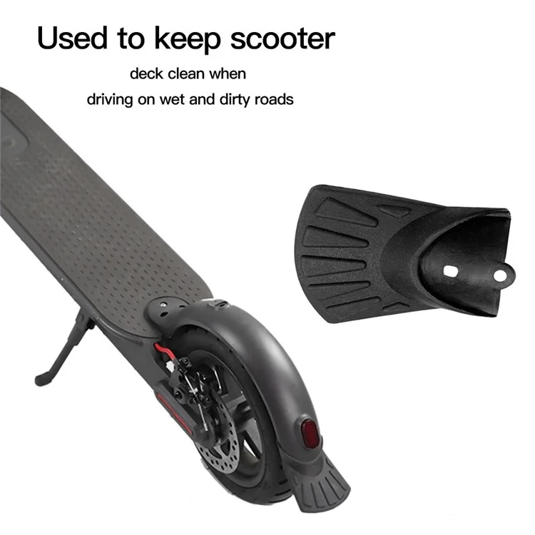 1 par para Xiaomi Mijia M365 / Pro Scooter eléctrico Guardabarros trasero en forma de cola de pez Ala Guardabarros Recambio