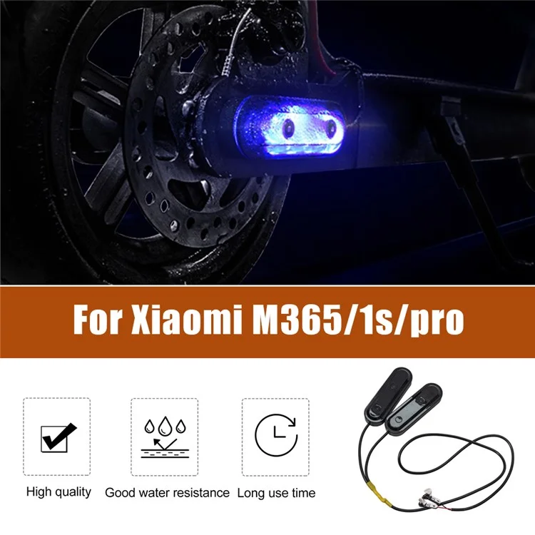 1 пара боковых огней для электроскутера Xiaomi M365 / Pro / 1s, светодиодные огни дневного ходового света с защитным кожухом - синего цвета